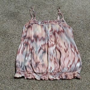Pink/Grey Spaghetti strap blouse
